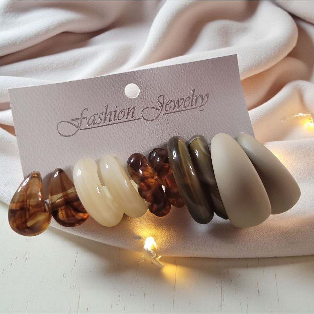 Fashion Jewelry Earrings 5 Piece Set